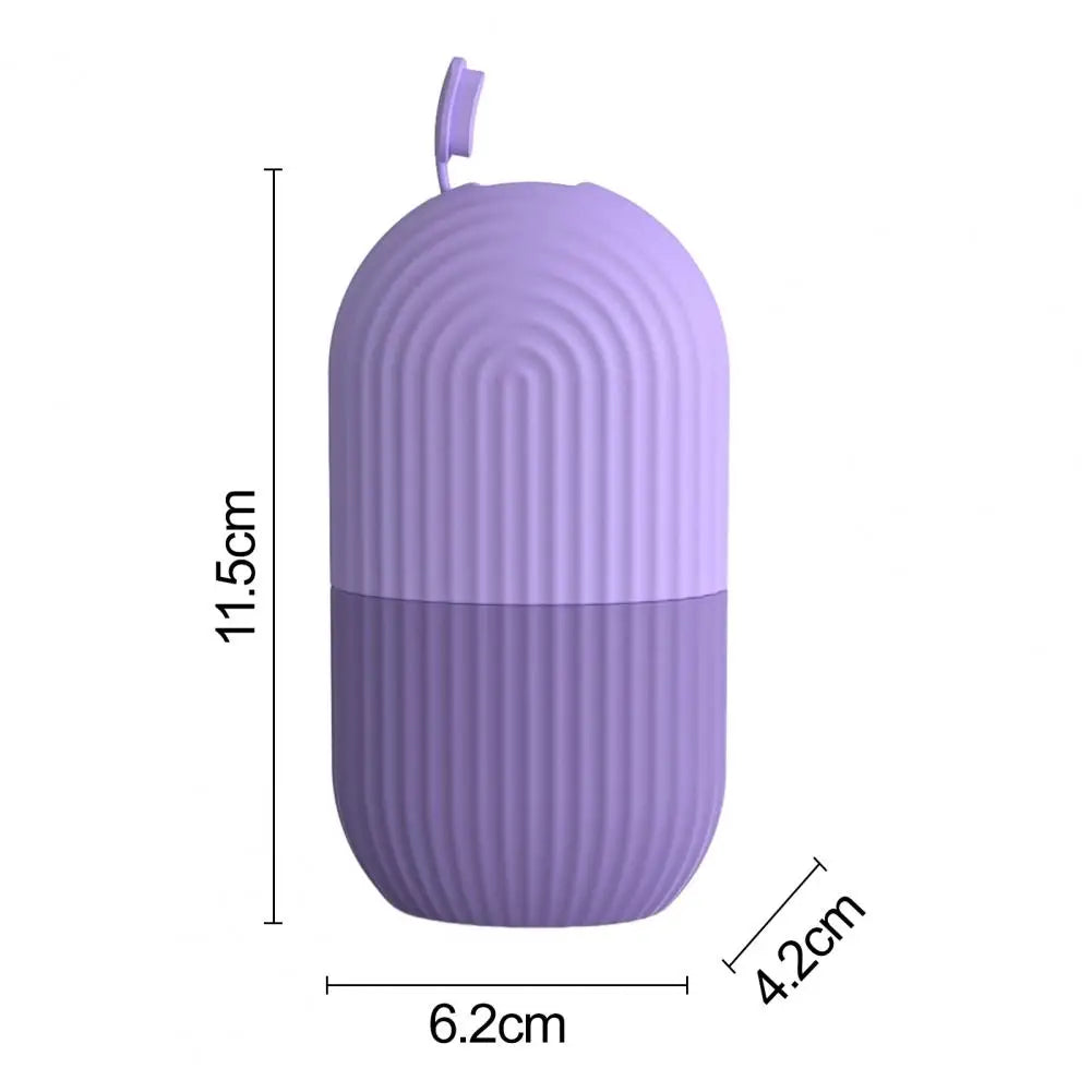 Herbruikbare ijsroller voor het gezicht – beauty massage roller tegen wallen, voor porieverkleining en verkoeling van de huid.